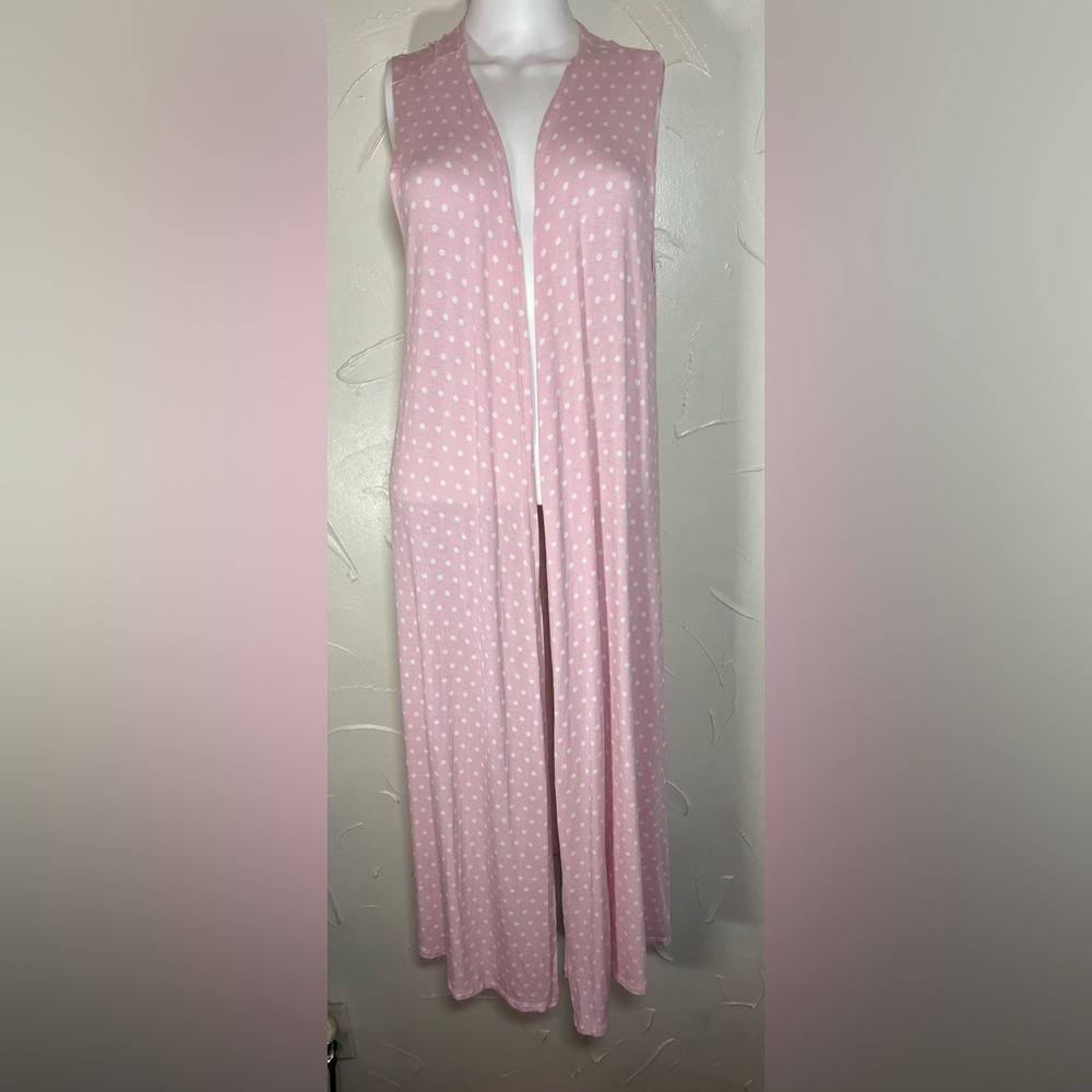 LuLaRoe Women's Joy Cardigan Slit Sides Sleeveless Duster/Cardigan SZ S